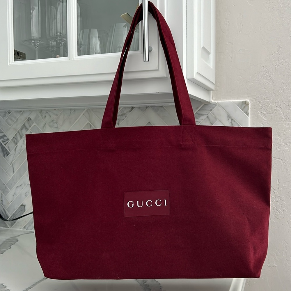 Gucci Burgundy Tote Bag